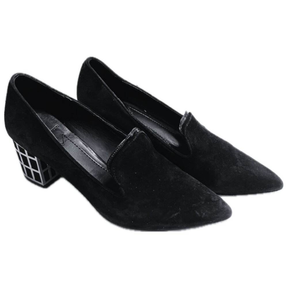Brian Atwood Black Suede Pumps